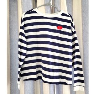 Blue striped long sleeve
